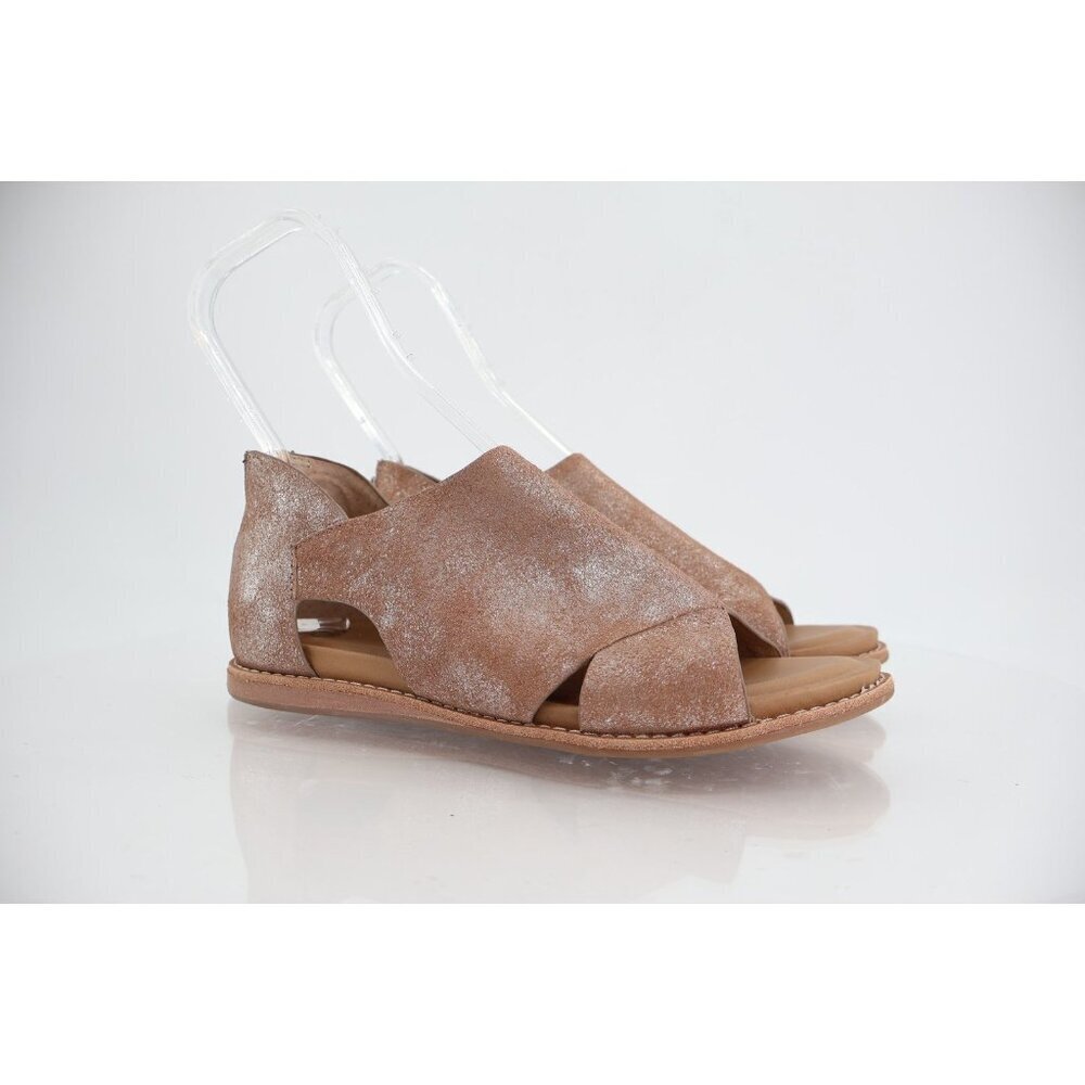 Sofft Metallic Taupe Cross‑Front Slingback Sandals - Picture 2 of 13